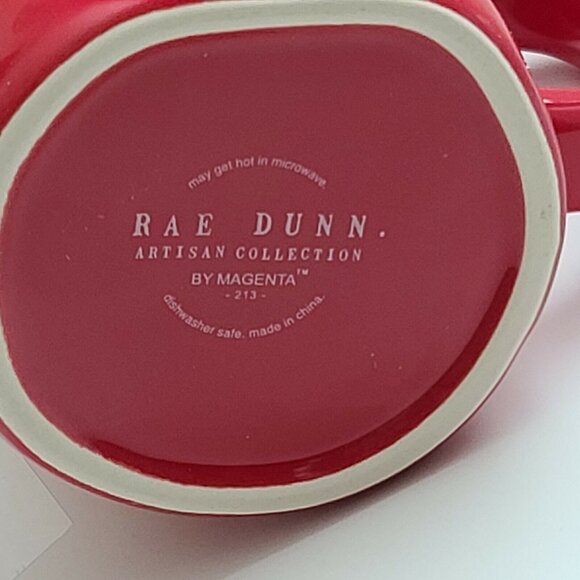 Rae Dunn Love Is Equal Red Mug With Figural Rainbow Topper Pride NEW - Picture 2 of 5